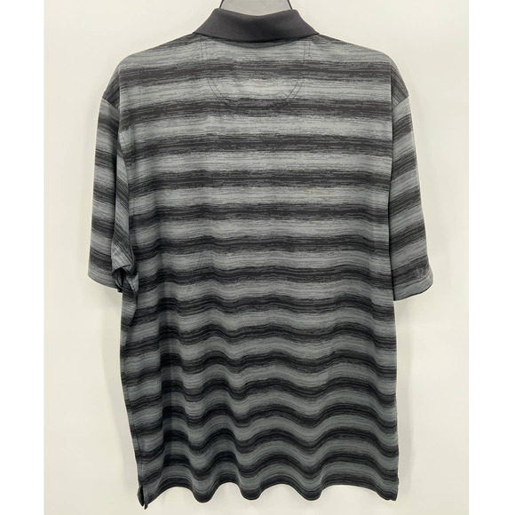 Greg Norman Men's Play Dry Polo Black/Gray Size XL - Picture 2 of 5